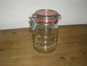F�rvaringsglas / henkokninglas med patentlock, 1,24 liter